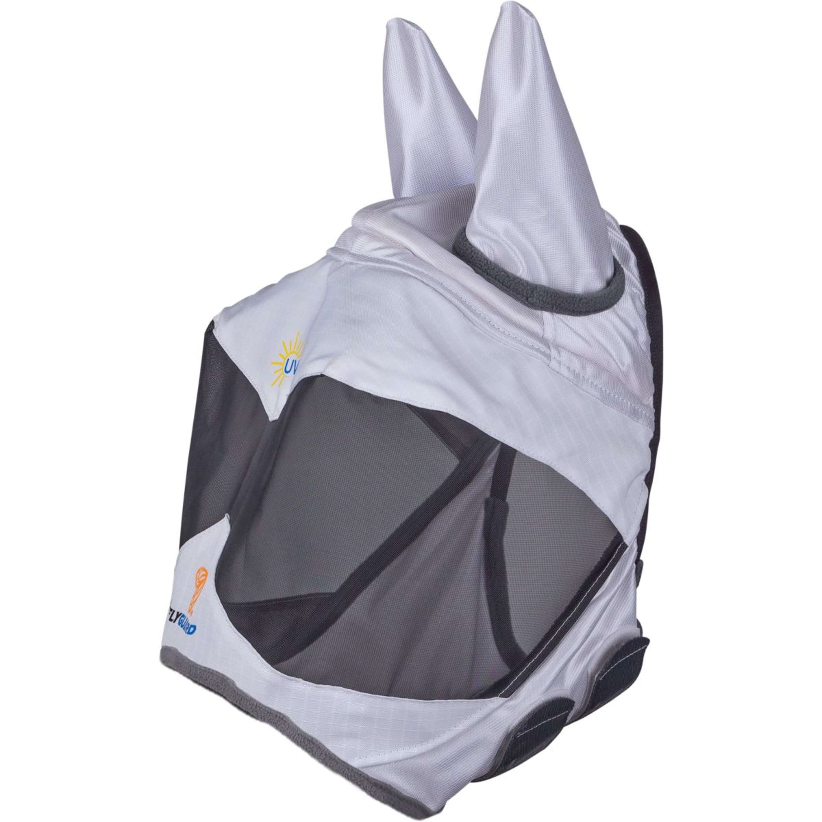 FlyGuard by Shires Fliegenmaske Pro Sun Shade mit Ohren Weiß FlyGuard by Shires Fliegenmaske Pro Sun Shade mit Ohren Weiß