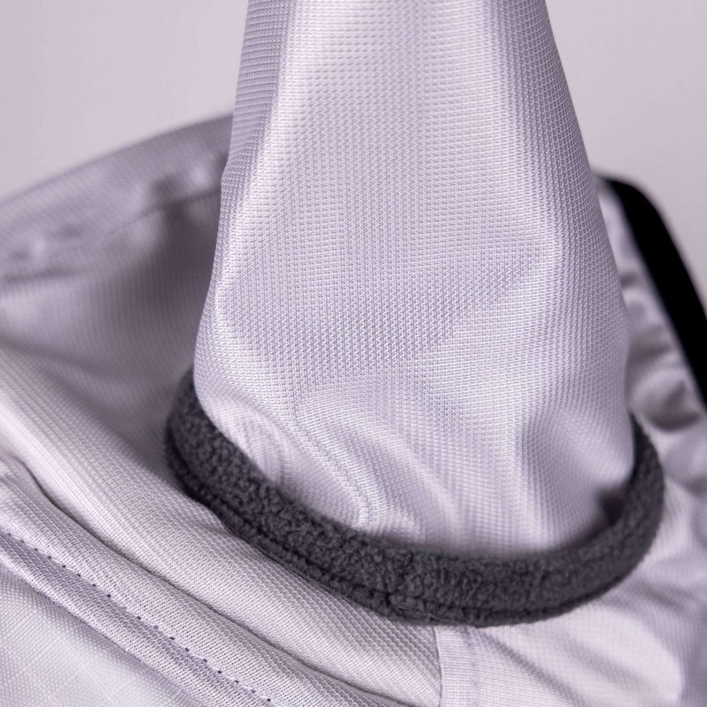 FlyGuard by Shires Fliegenmaske Pro Sun Shade mit Ohren Weiß