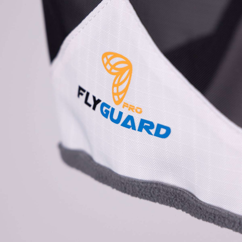 FlyGuard by Shires Fliegenmaske Pro Sun Shade mit Ohren Weiß