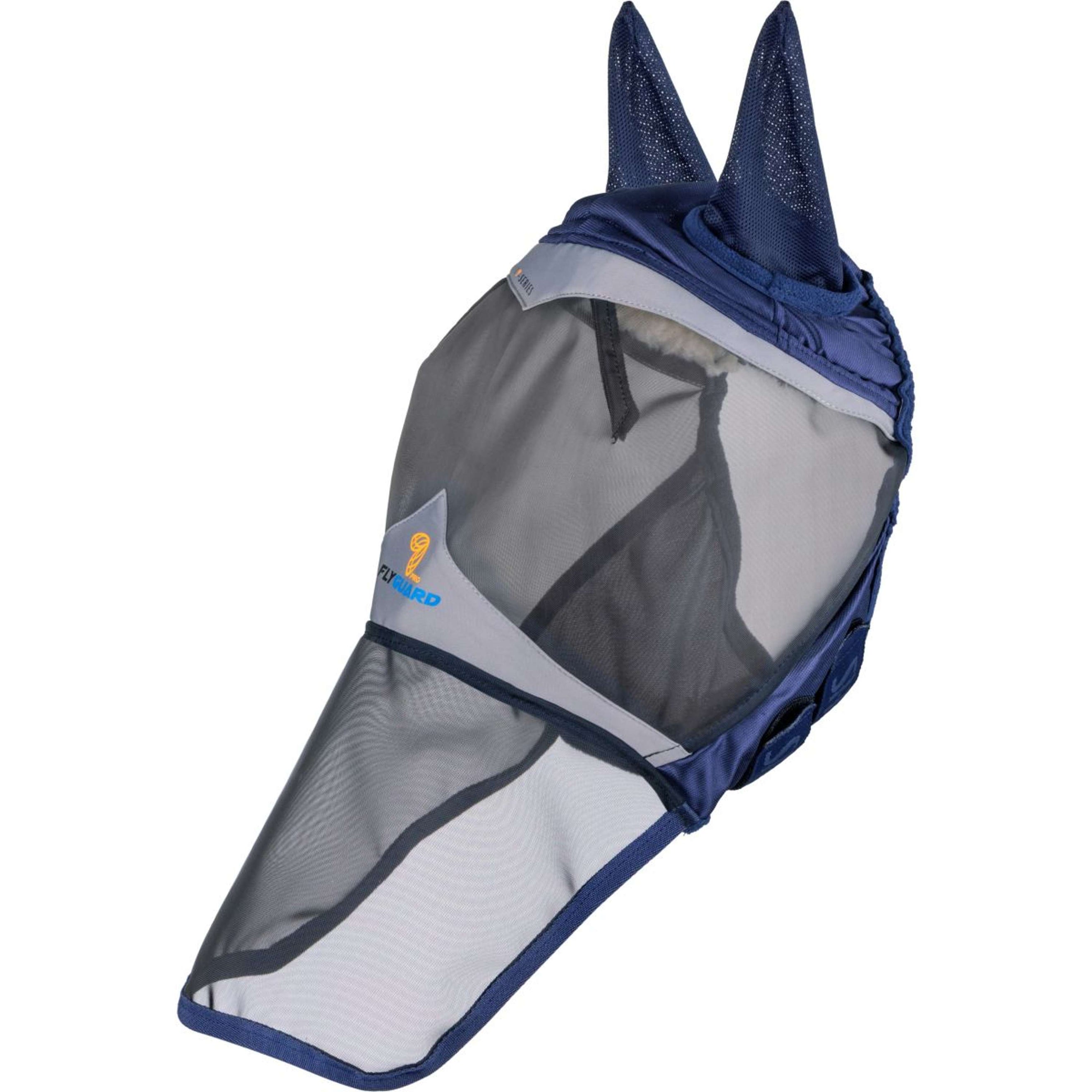 FlyGuard by Shires Fliegenmaske Pro Fine Mesh mit Ohren und Nasenklappe Navy