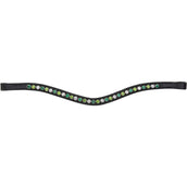 Velociti by Shires Stirnriemen GARA Green Diamante Schwarz