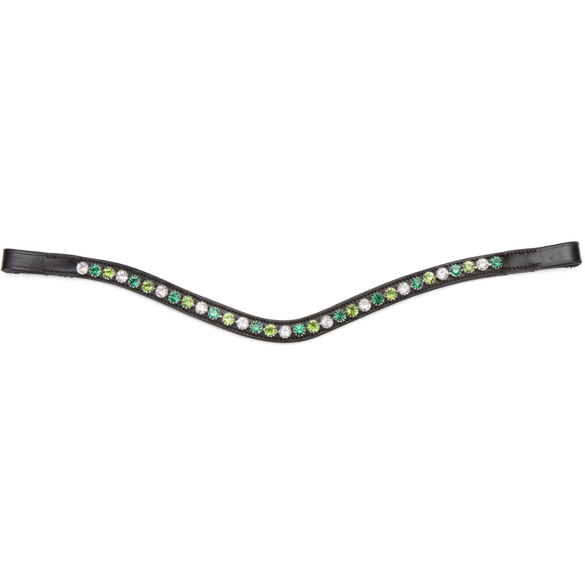 Velociti by Shires Stirnriemen GARA Green Diamante Havanna