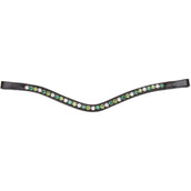 Velociti by Shires Stirnriemen GARA Green Diamante Havanna