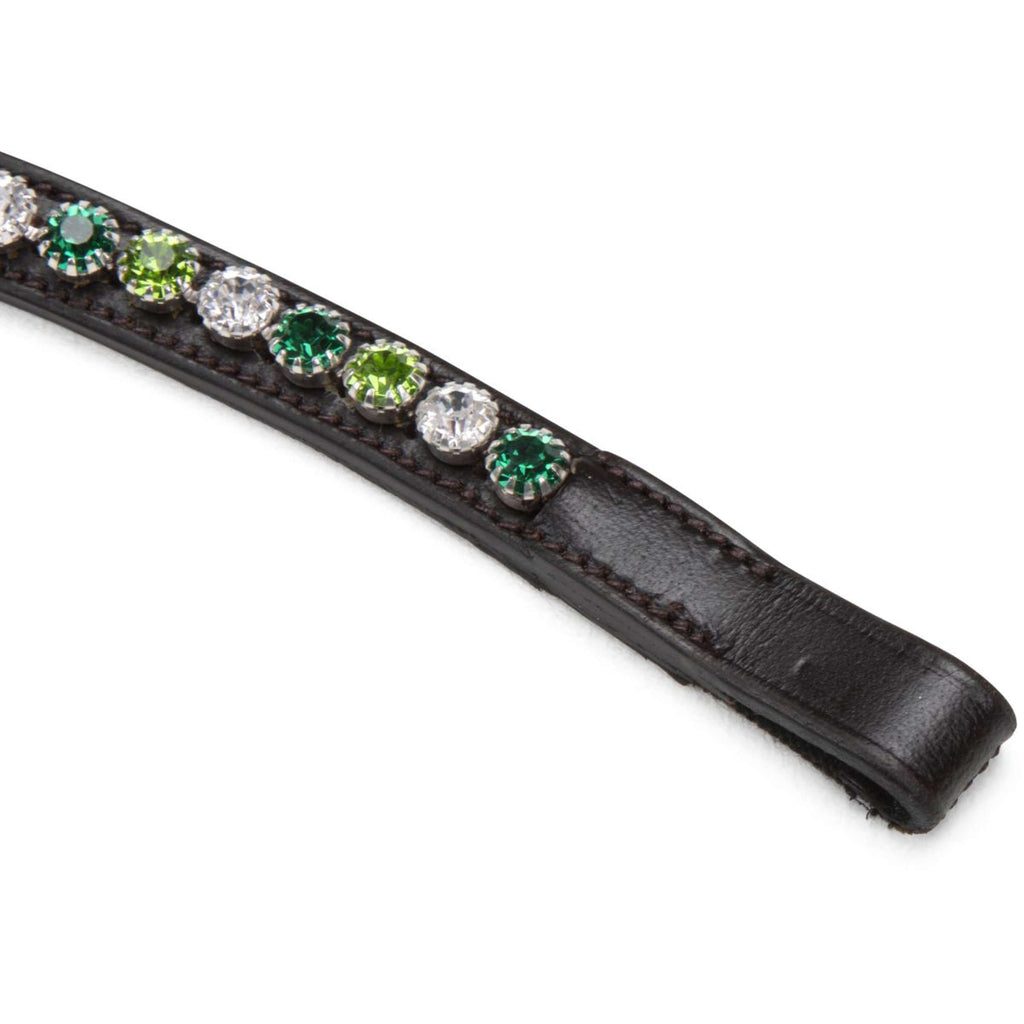 Velociti by Shires Stirnriemen GARA Green Diamante Havanna