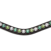 Velociti by Shires Stirnriemen GARA Green Diamante Havanna