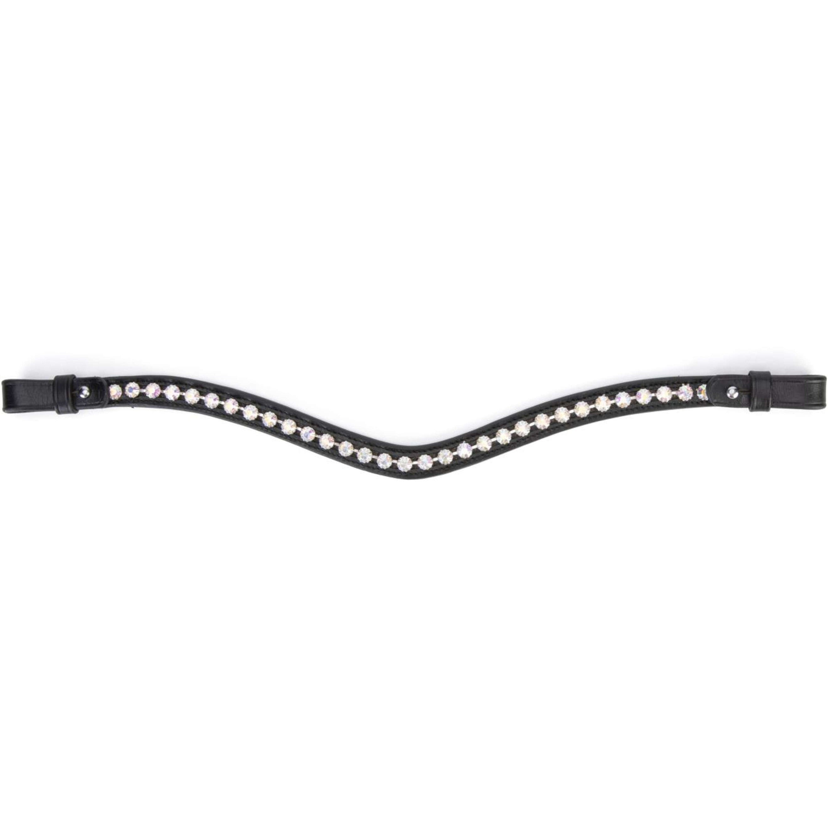 Velociti by Shires Stirnriemen GARA Iridescent Diamante Schwarz Velociti by Shires Stirnriemen GARA Iridescent Diamante Schwarz