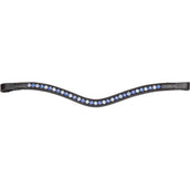 Velociti by Shires Stirnriemen GARA Blue Diamante Schwarz