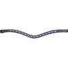Velociti by Shires Stirnriemen GARA Blue Diamante Schwarz