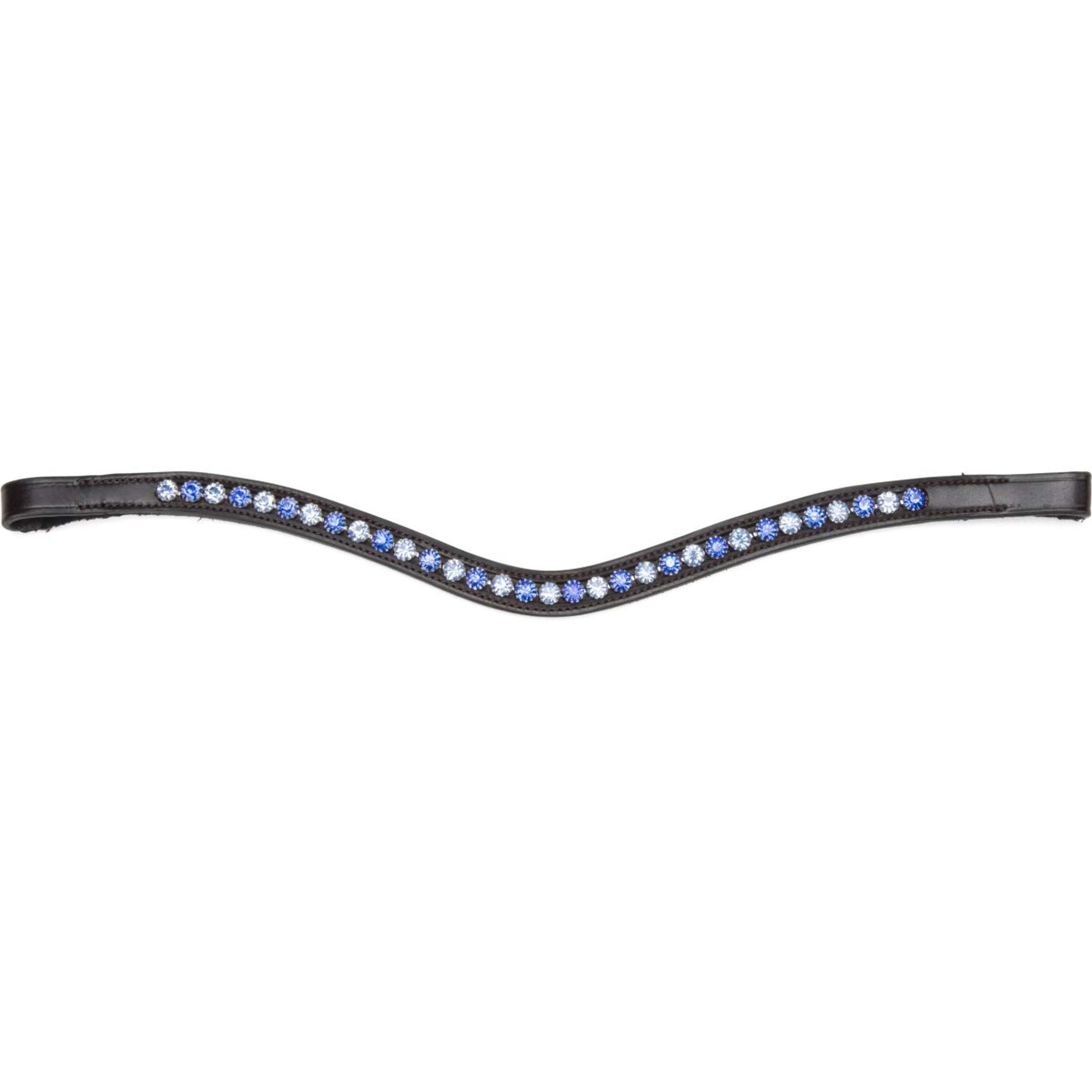 Velociti by Shires Stirnriemen GARA Blue Diamante Schwarz