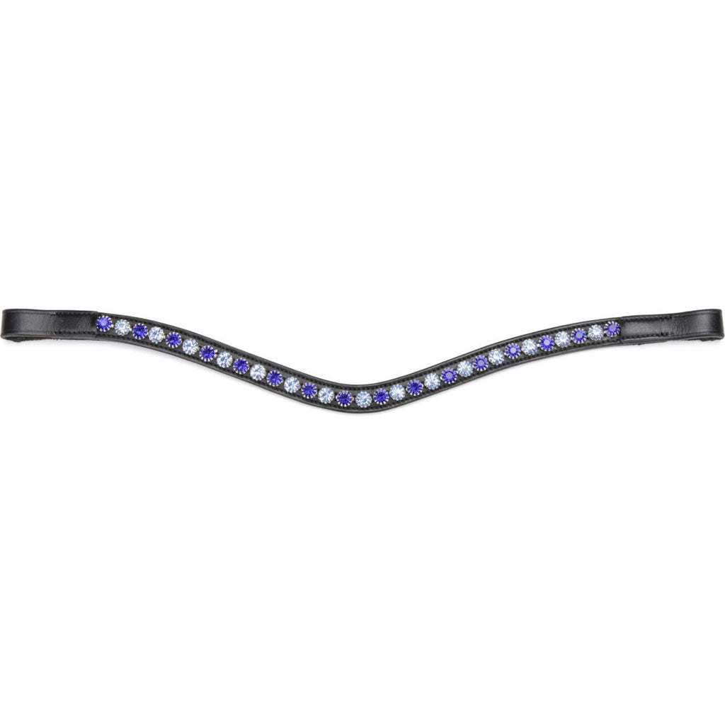 Velociti by Shires Stirnriemen GARA Blue Diamante Schwarz