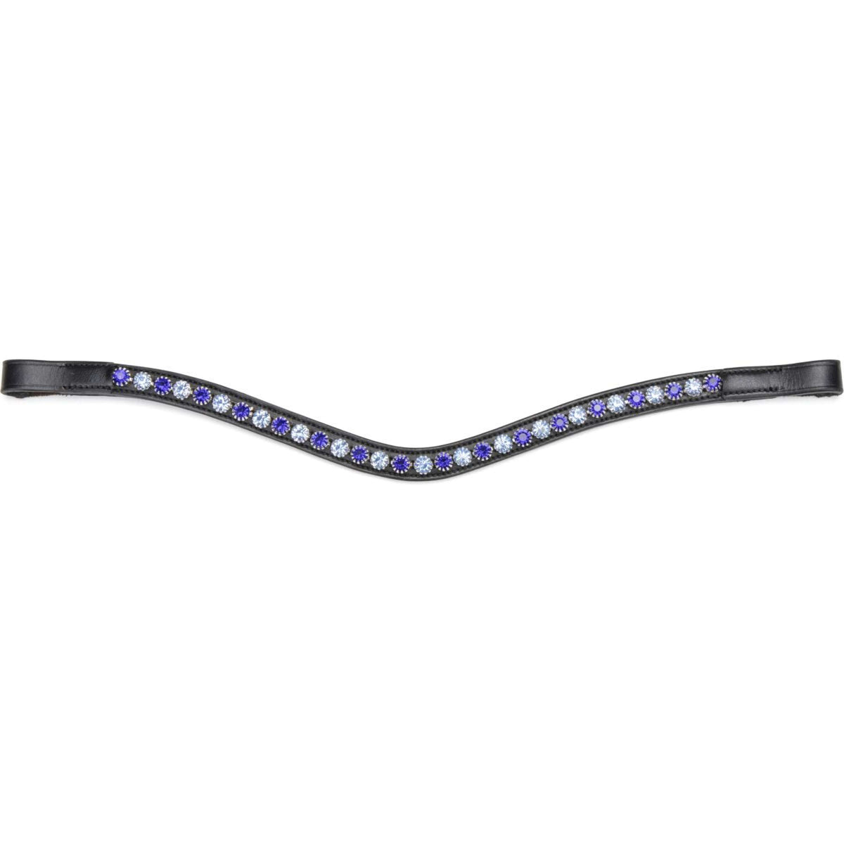 Velociti by Shires Stirnriemen GARA Blue Diamante Schwarz
