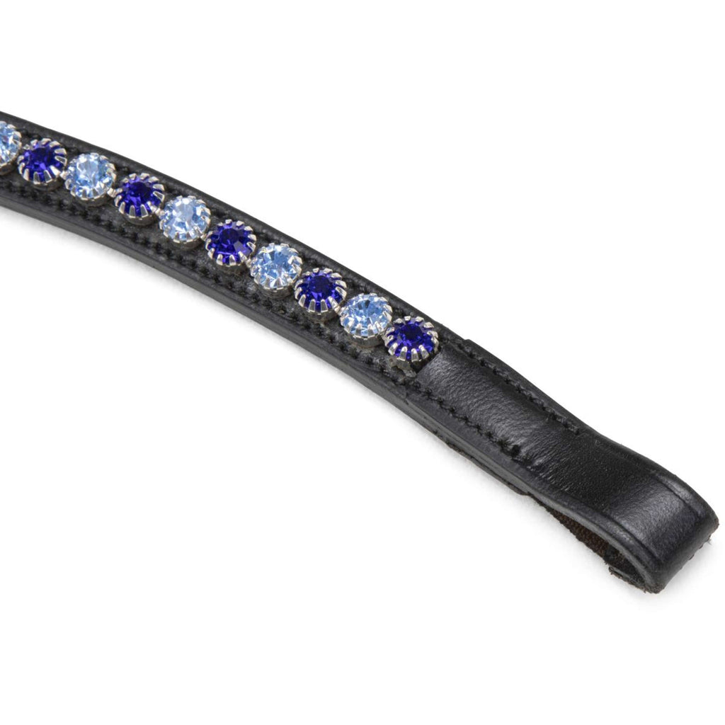 Velociti by Shires Stirnriemen GARA Blue Diamante Schwarz