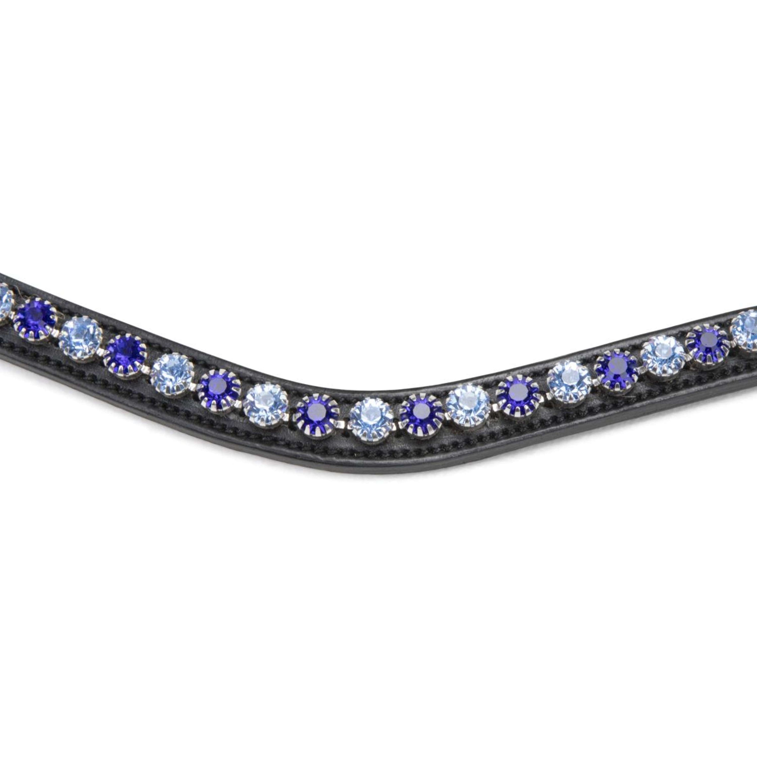 Velociti by Shires Stirnriemen GARA Blue Diamante Schwarz Velociti by Shires Stirnriemen GARA Blue Diamante Schwarz