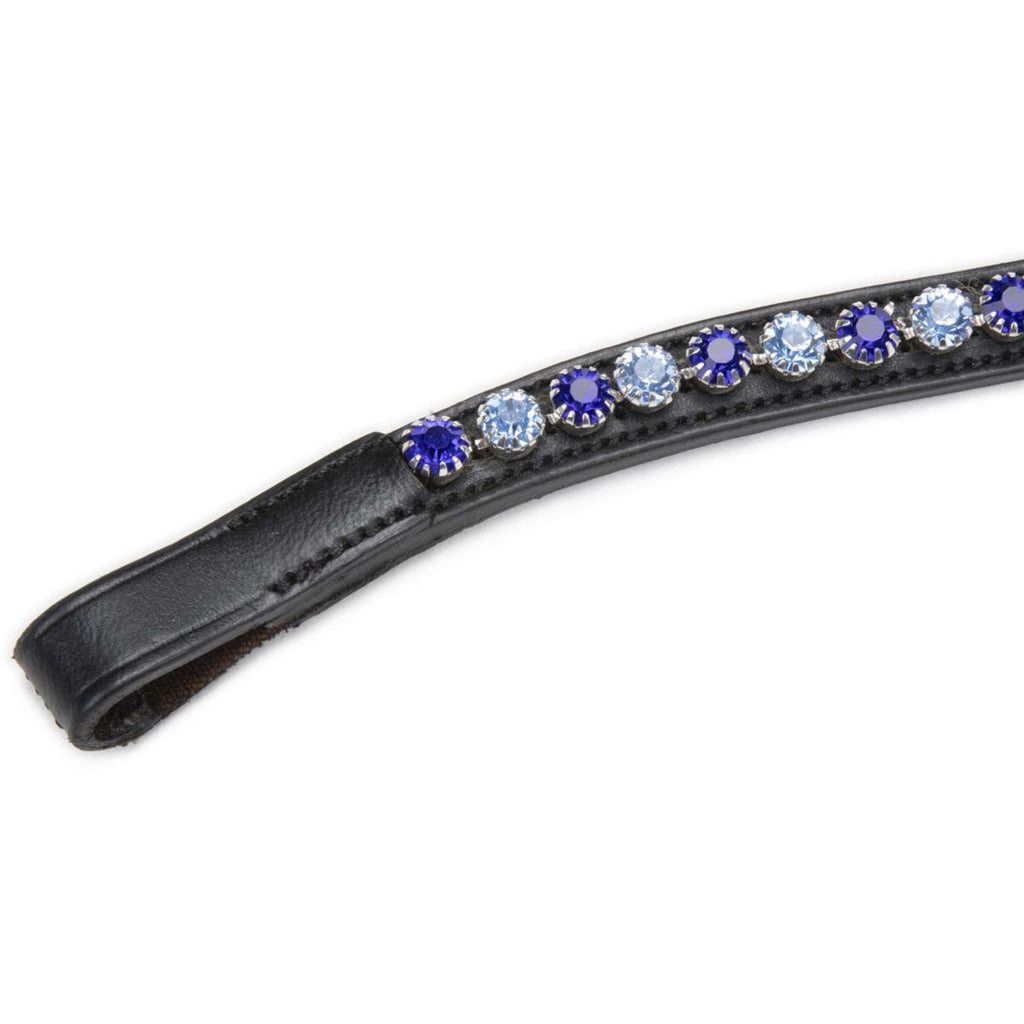 Velociti by Shires Stirnriemen GARA Blue Diamante Schwarz