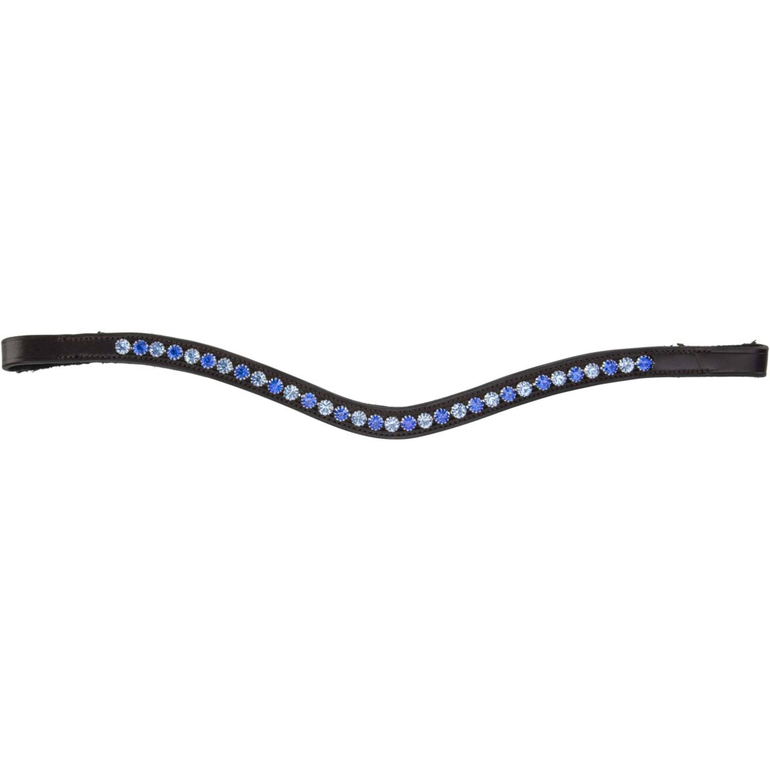 Velociti by Shires Stirnriemen GARA Blue Diamante Havanna Velociti by Shires Stirnriemen GARA Blue Diamante Havanna