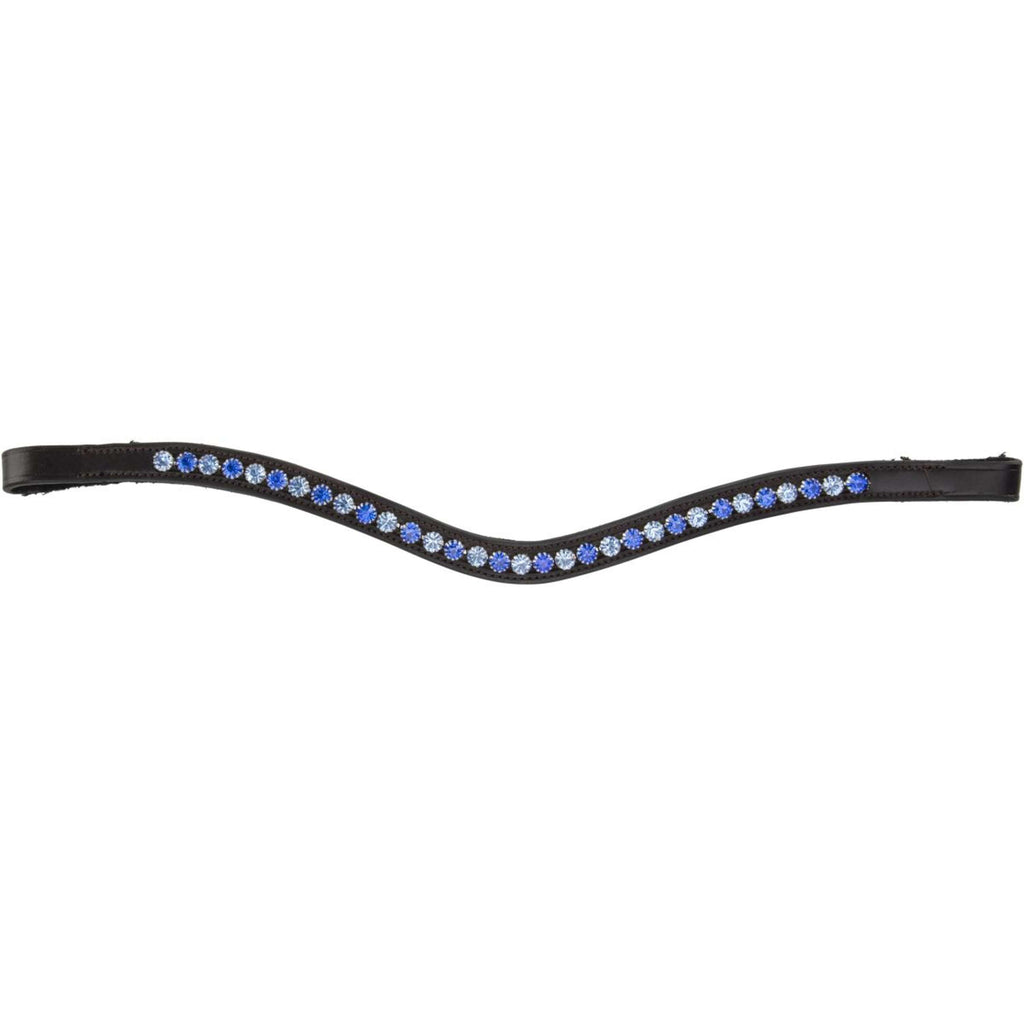 Velociti by Shires Stirnriemen GARA Blue Diamante Havanna