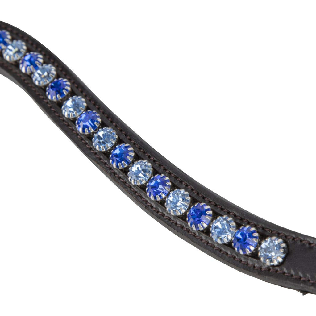 Velociti by Shires Stirnriemen GARA Blue Diamante Havanna