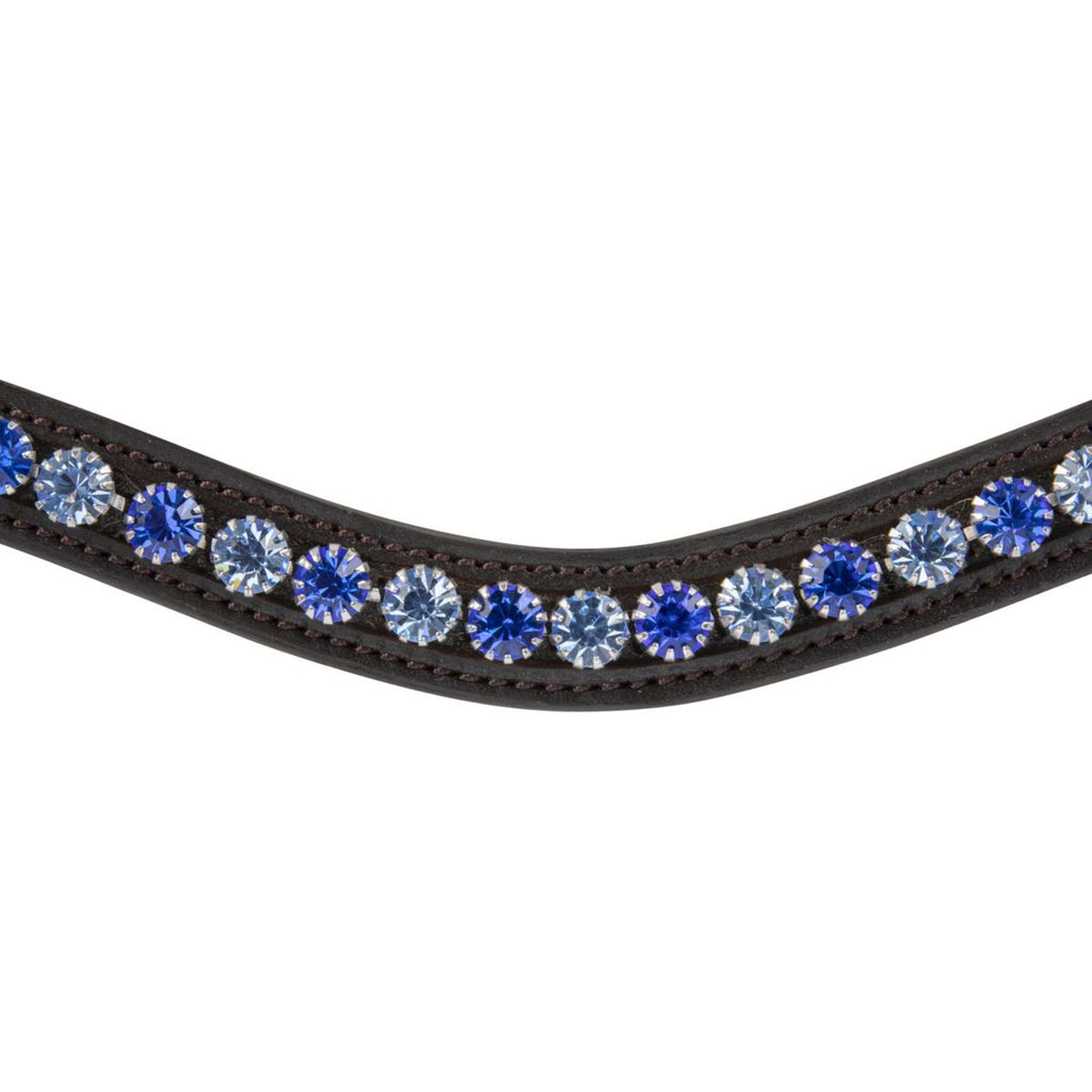Velociti by Shires Stirnriemen GARA Blue Diamante Havanna