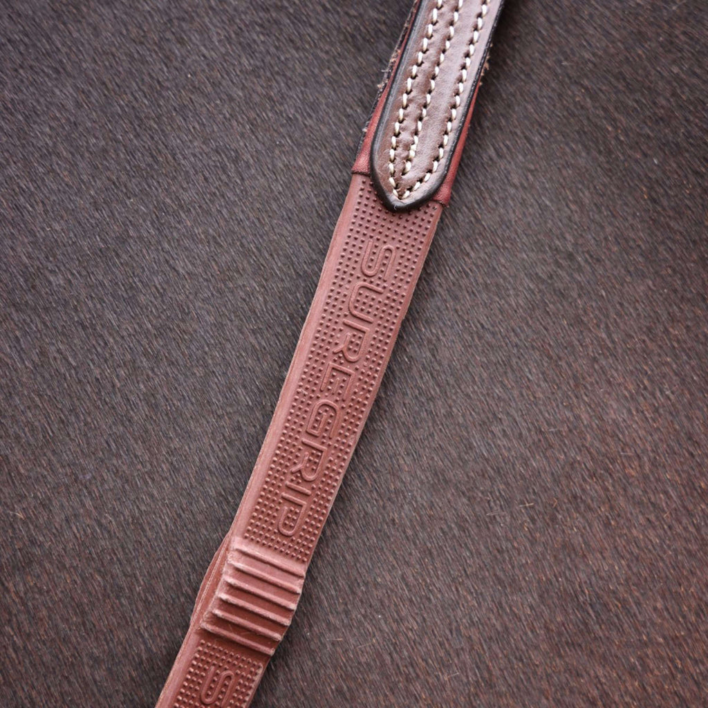 Velociti by Shires Zügel Lusso Elite Pro SureGrip Havanna
