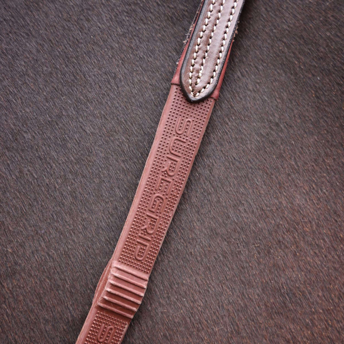 Velociti by Shires Zügel Lusso Elite Pro SureGrip Havanna
