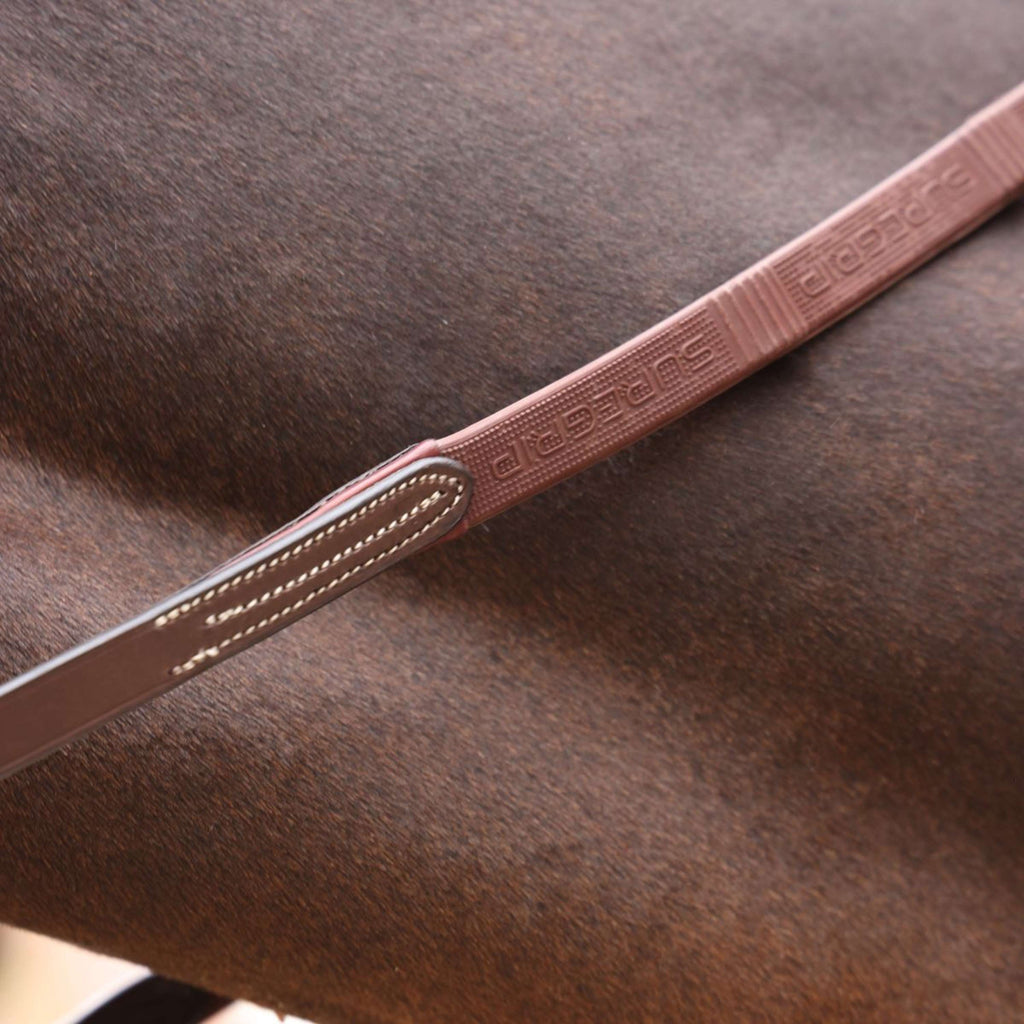Velociti by Shires Zügel Lusso Elite Pro SureGrip Havanna