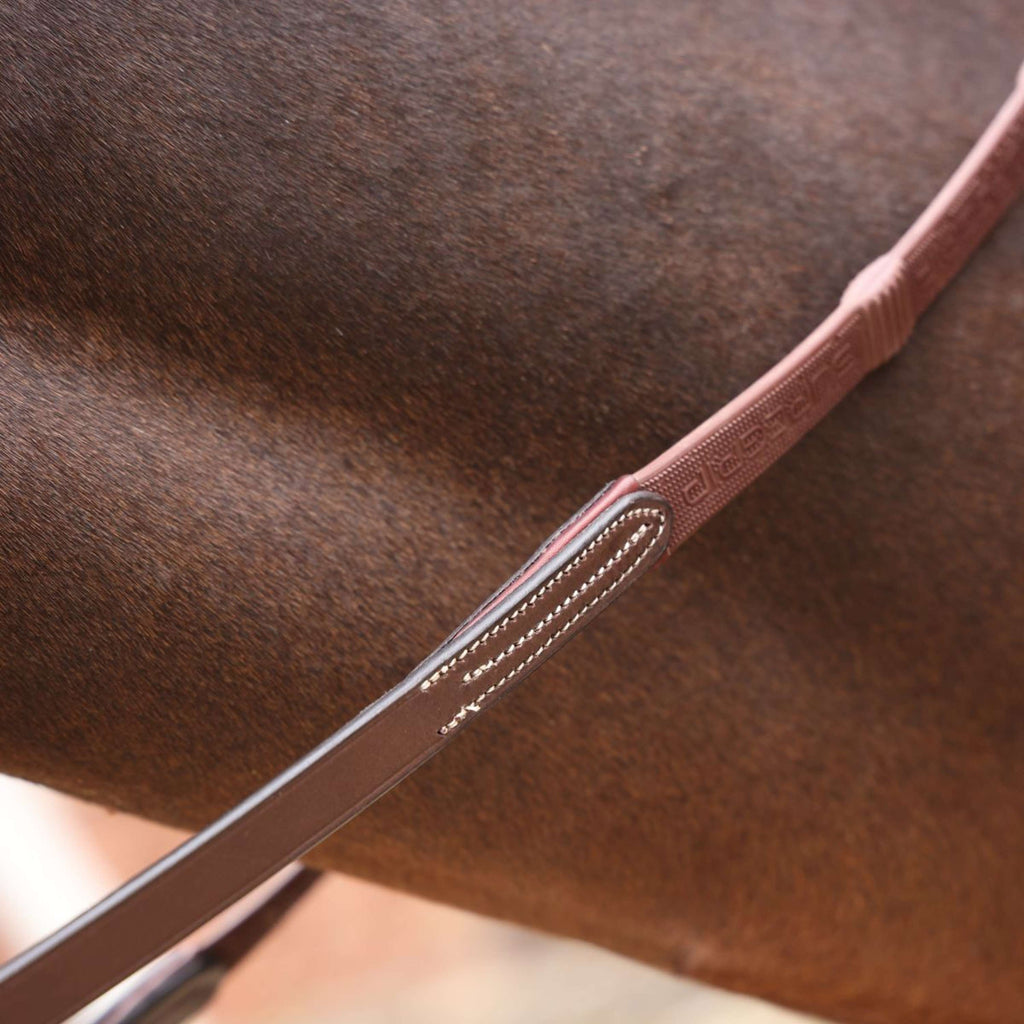 Velociti by Shires Zügel Lusso Elite Pro SureGrip Havanna