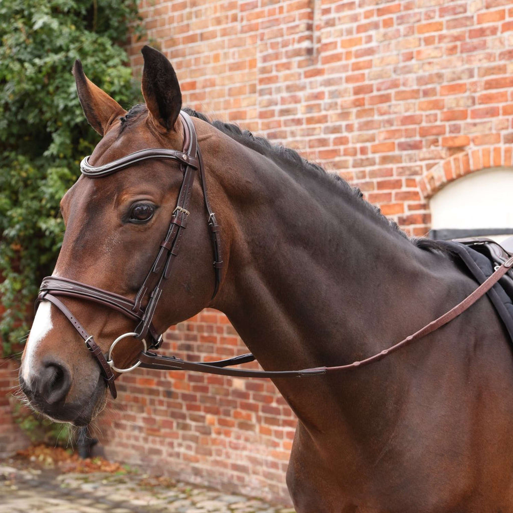 Velociti by Shires Zügel Lusso Elite Pro SureGrip Havanna