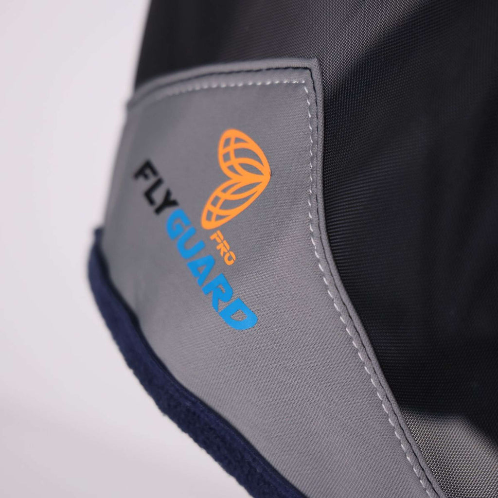 FlyGuard by Shires Fliegenmaske Pro Fine Mesh mit Ohren Navy