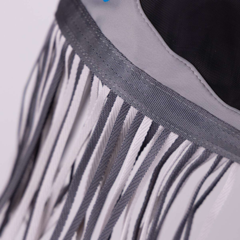 FlyGuard by Shires Fliegenmaske Pro Fine Mesh mit Ohren und Fransen Jet