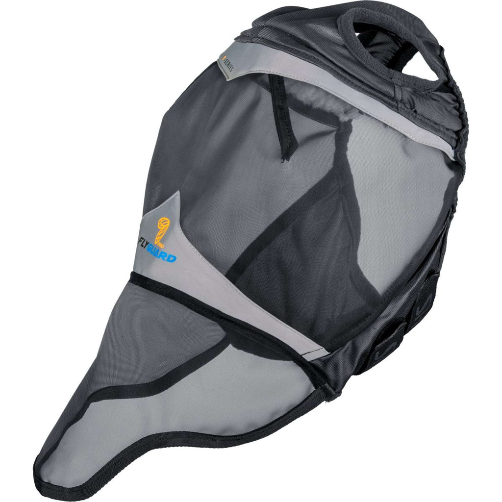 FlyGuard by Shires Fliegenmaske Pro Fine Mesh met Ooruitsparing en Neusflap Jet