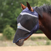 FlyGuard Fliegenmaske Pro Fine Mesh met Ooruitsparing en Neusflap Navy