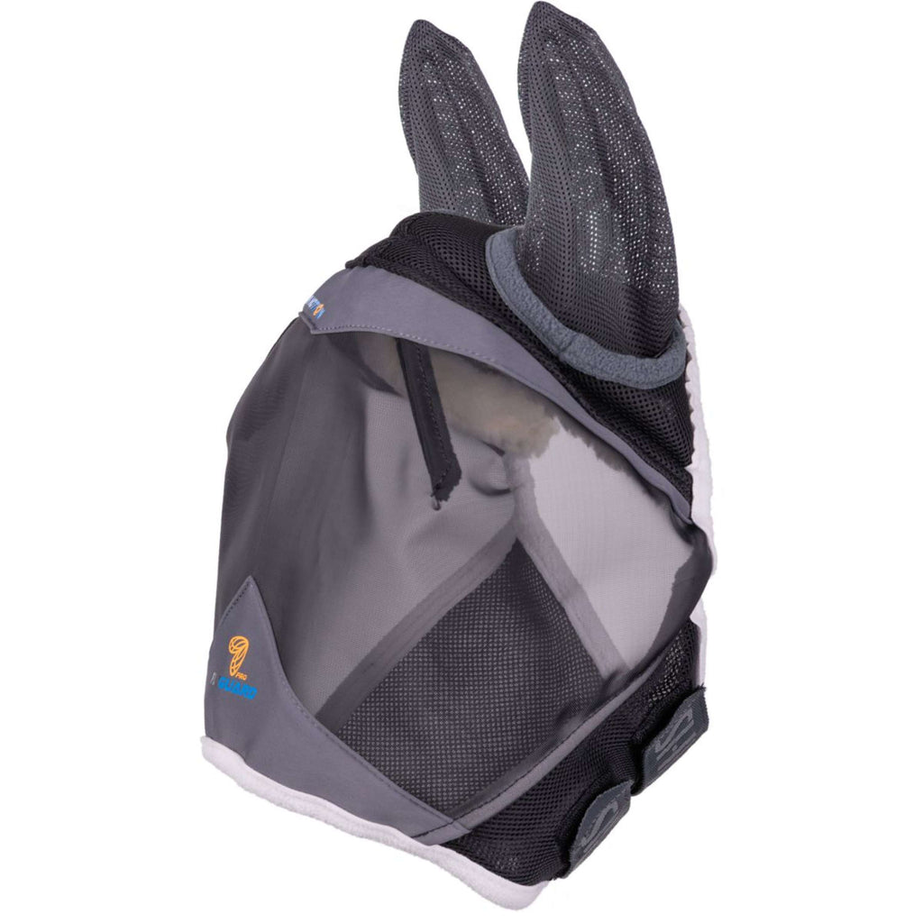 FlyGuard by Shires Fliegenmaske Pro Air Motion mit Ohren Dunkelgrau