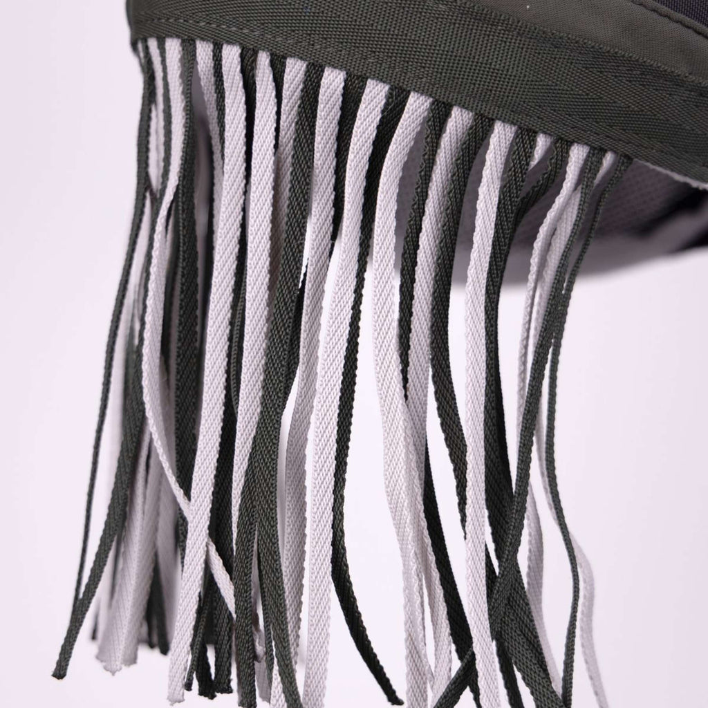 FlyGuard by Shires Fliegenmaske Pro Air Motion mit Ohren und Fransen Khaki