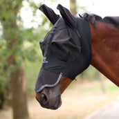 Shires Fliegenmaske Stretch Mit Nase Jet Black