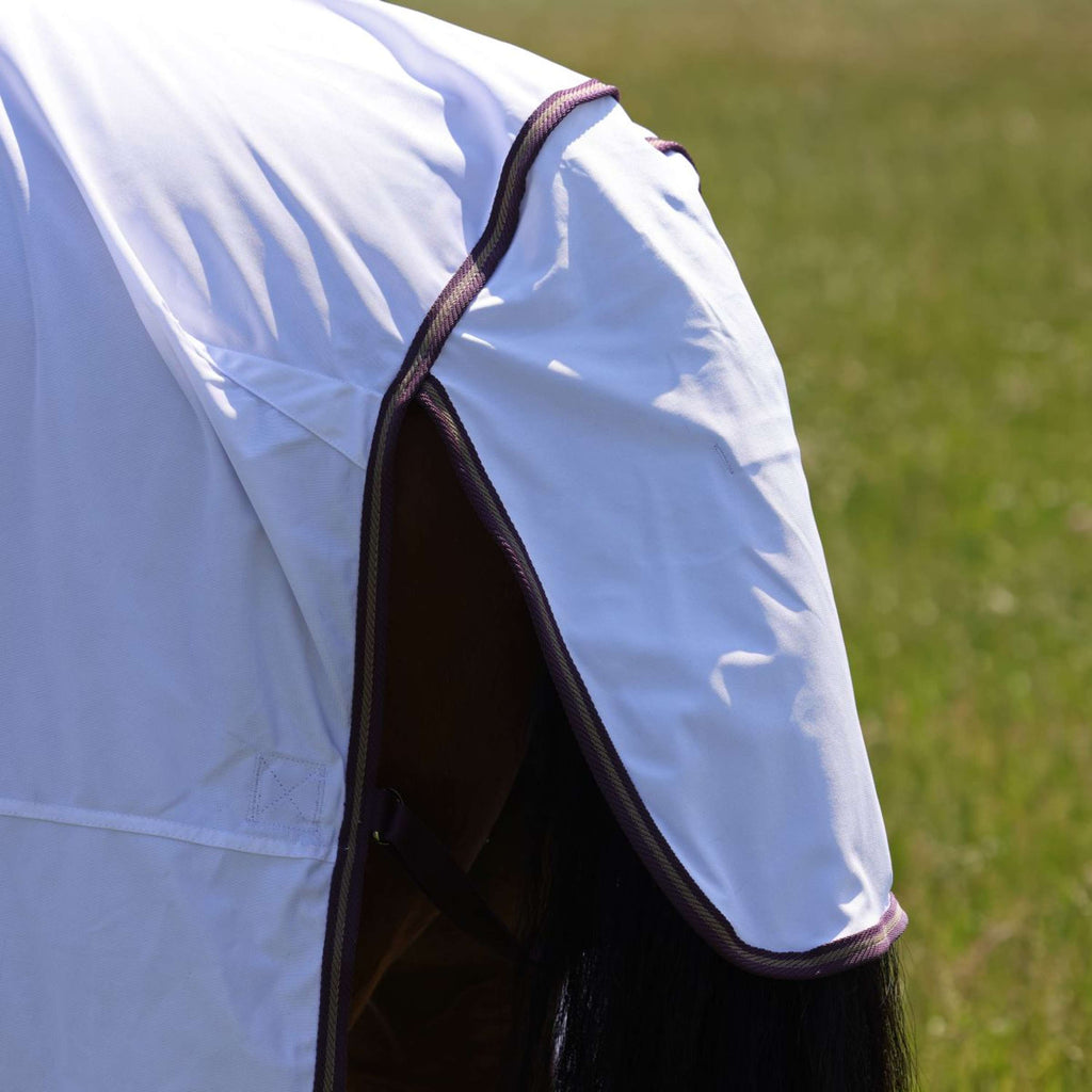 Highlander Plus by Shires Fliegendecke Combo Weiß/Black Cherry