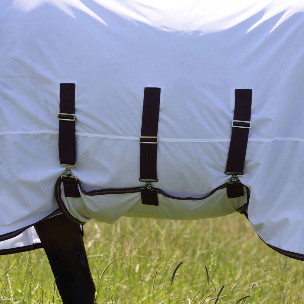 Highlander Plus by Shires Fliegendecke Combo Weiß/Black Cherry