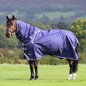 Shires Regendecke Original Lite Turnout mit Halsteil Navy