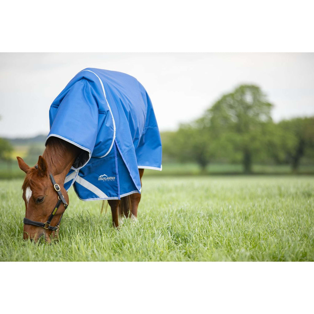 Highlander Original by Shires Winterdecke Turnout 200g mit Halsstück Blau