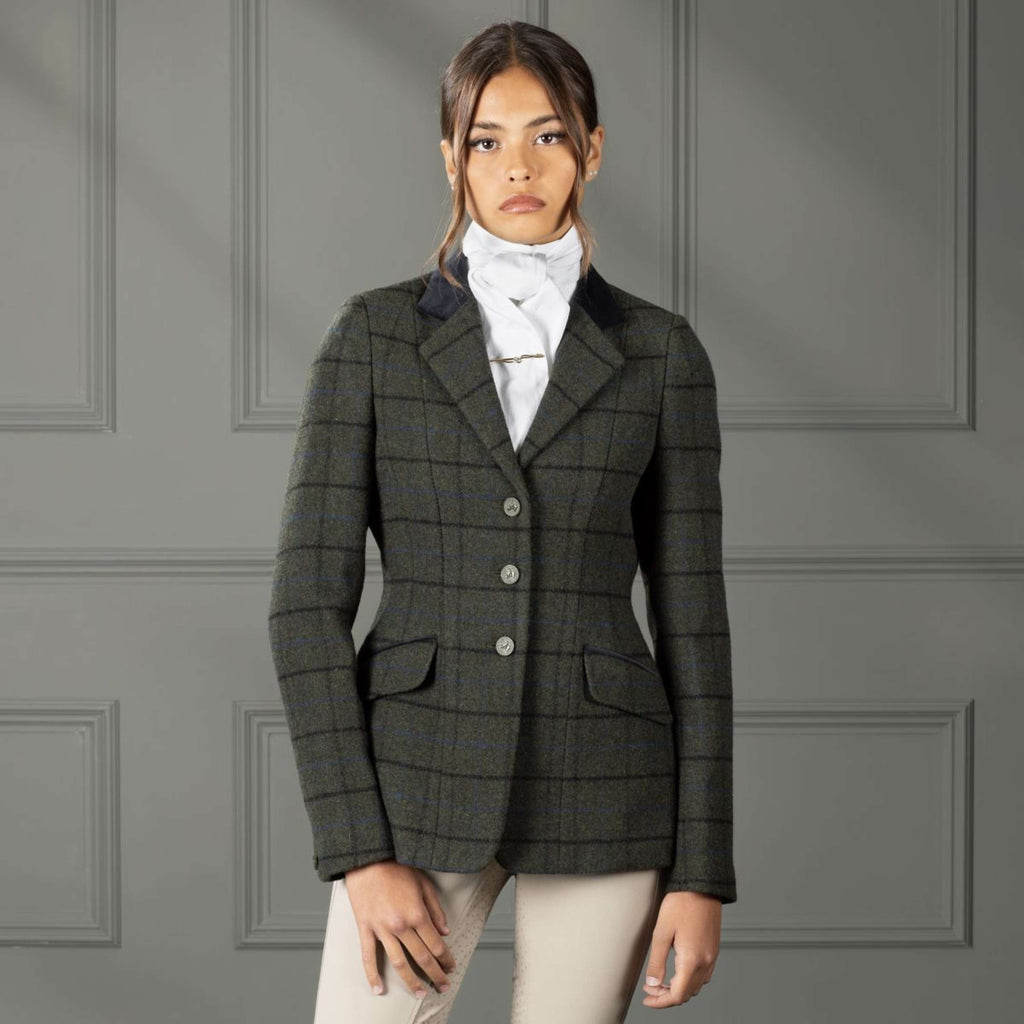 Aubrion by Shires Turnierjacket Saratoga Dunkel Grün Check