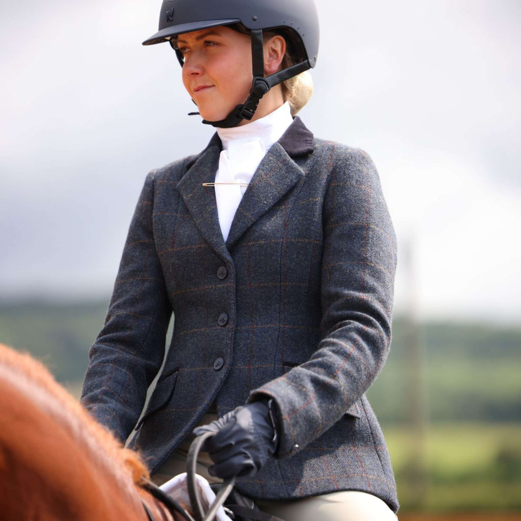 Aubrion by Shires Turnierjacket Saratoga Juniper Navy Check