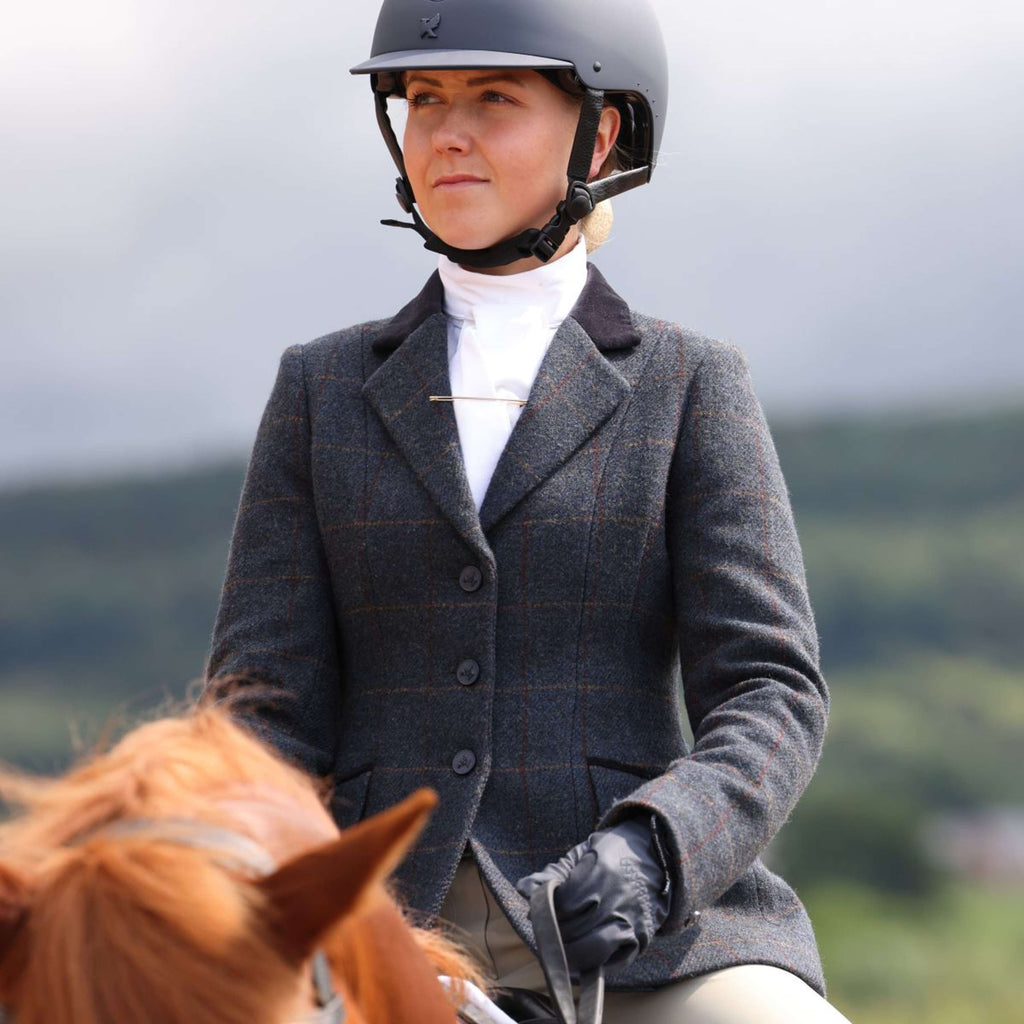 Aubrion by Shires Turnierjacket Saratoga Juniper Navy Check