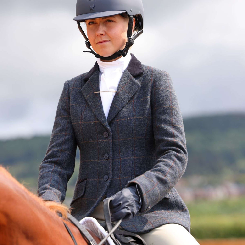 Aubrion by Shires Turnierjacket Saratoga Juniper Navy Check