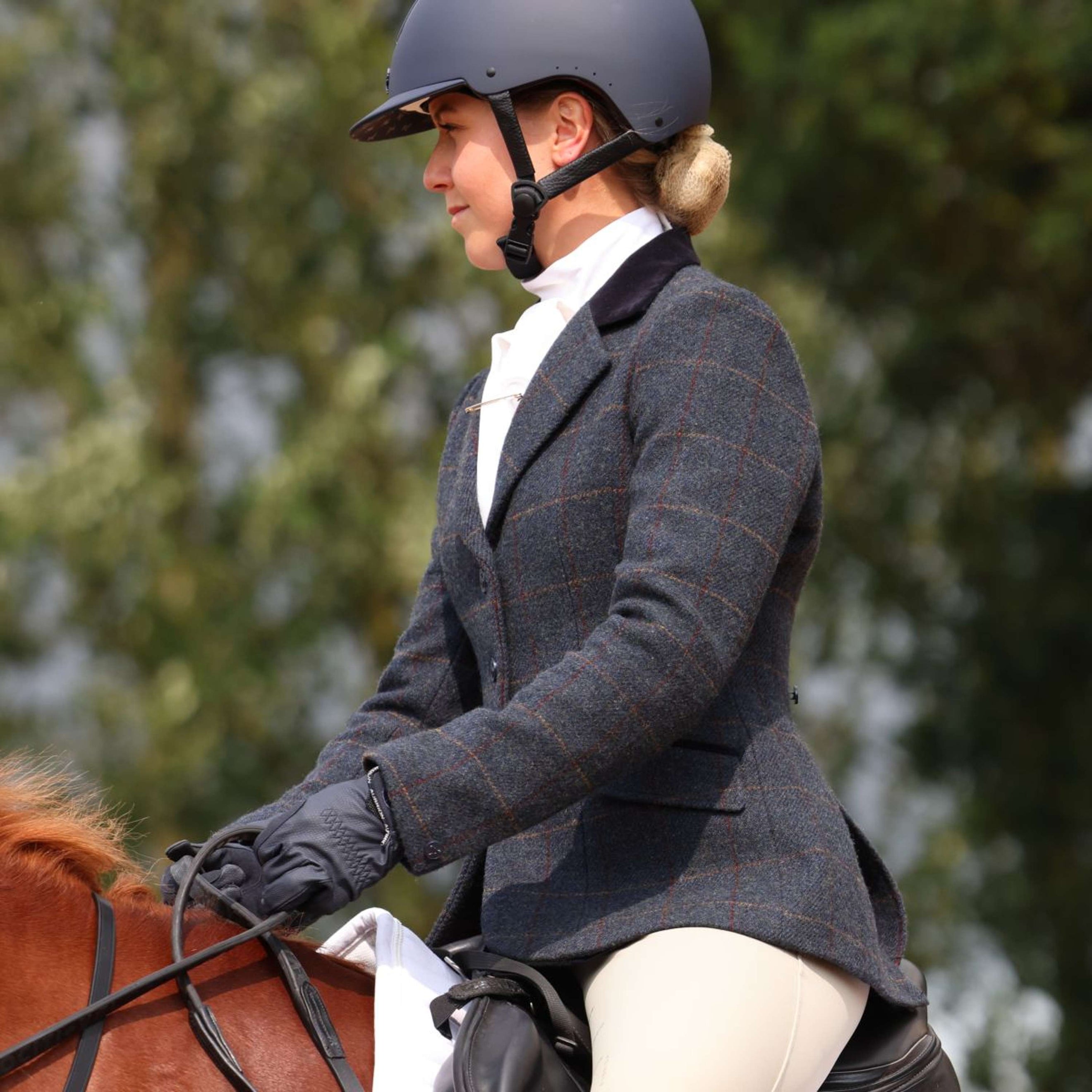 Aubrion by Shires Turnierjacket Saratoga Juniper Navy Check