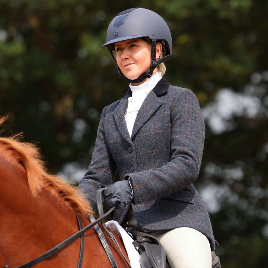 Aubrion by Shires Turnierjacket Saratoga Juniper Navy Check