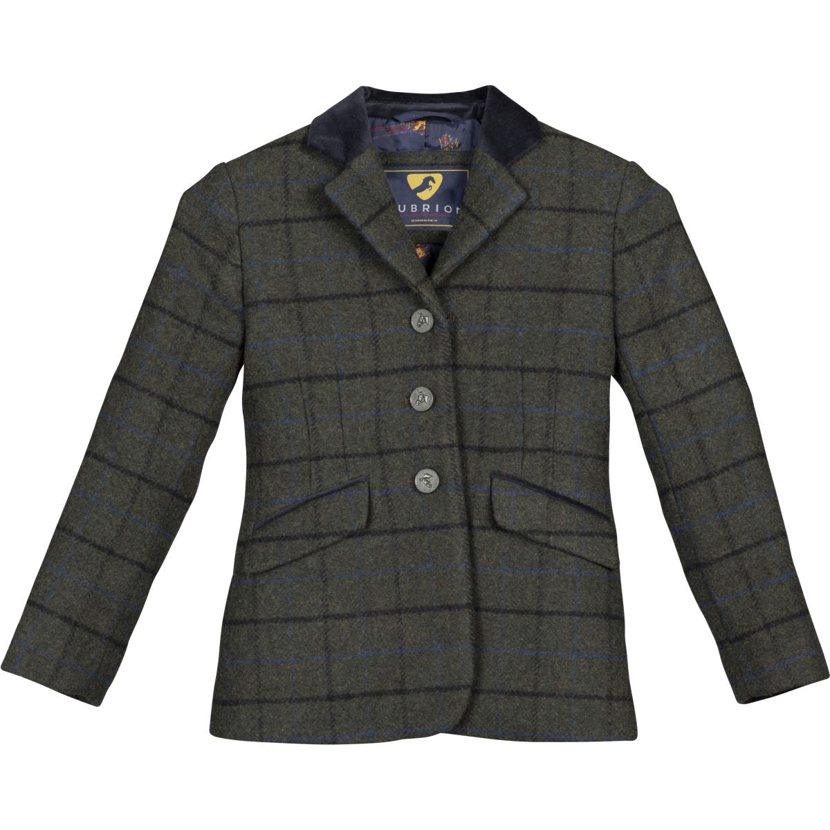 Aubrion by Shires Turnierjacket Saratoga Kinder Dunkel Grün Check