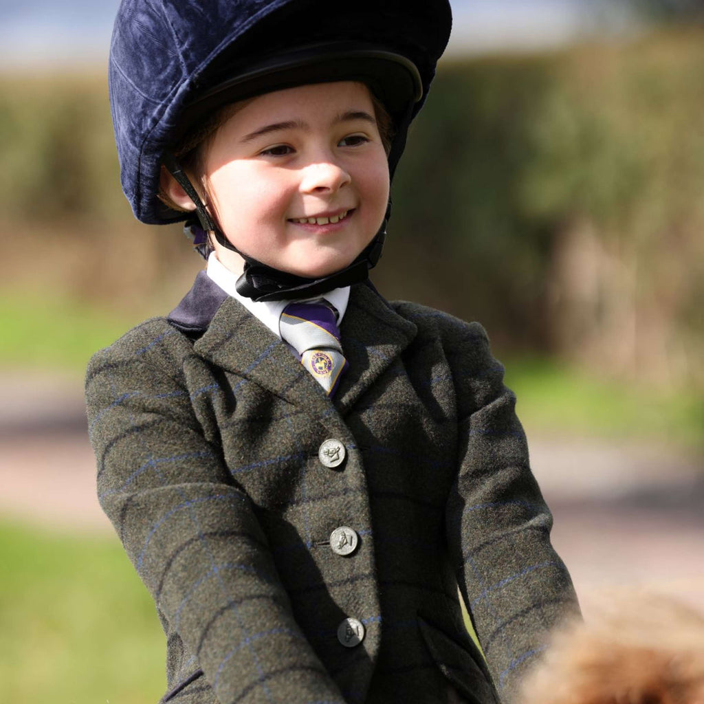 Aubrion by Shires Turnierjacket Saratoga Kinder Dunkel Grün Check