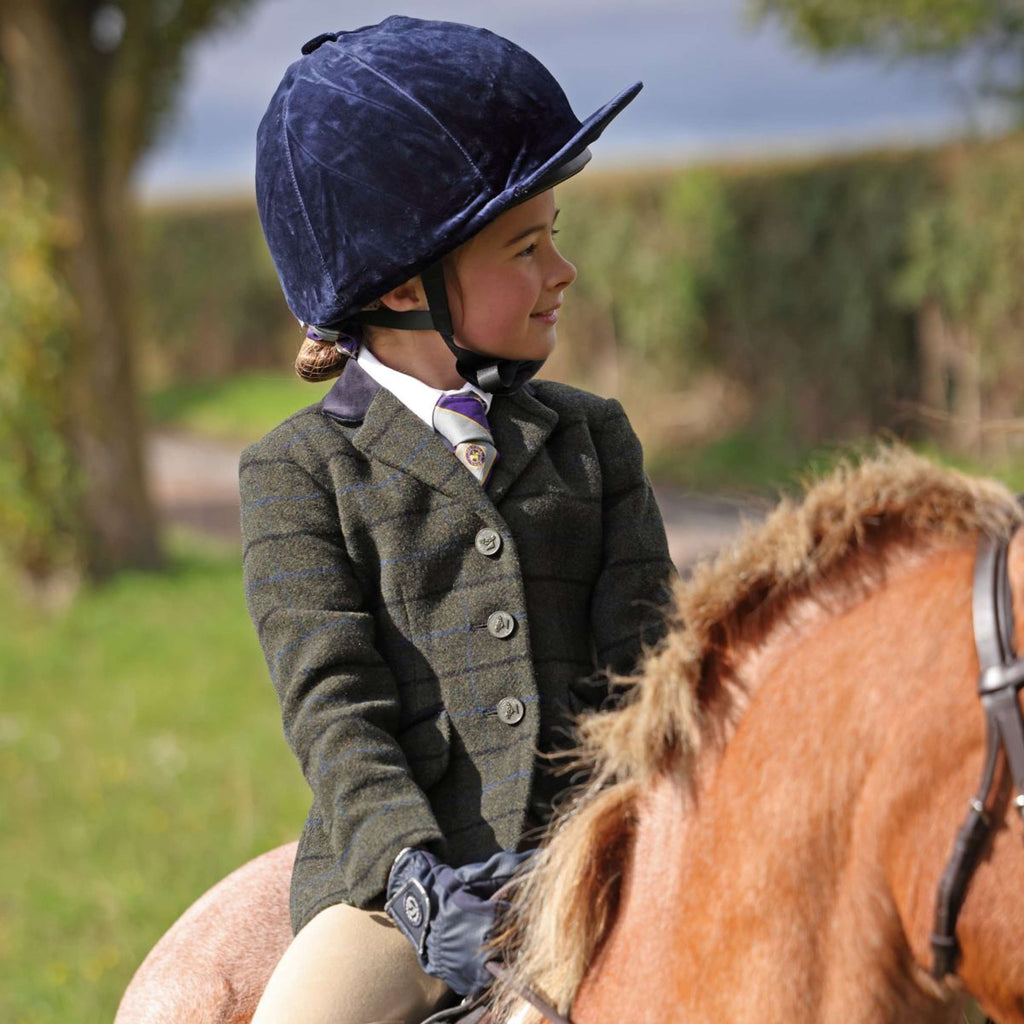 Aubrion by Shires Turnierjacket Saratoga Kinder Dunkel Grün Check