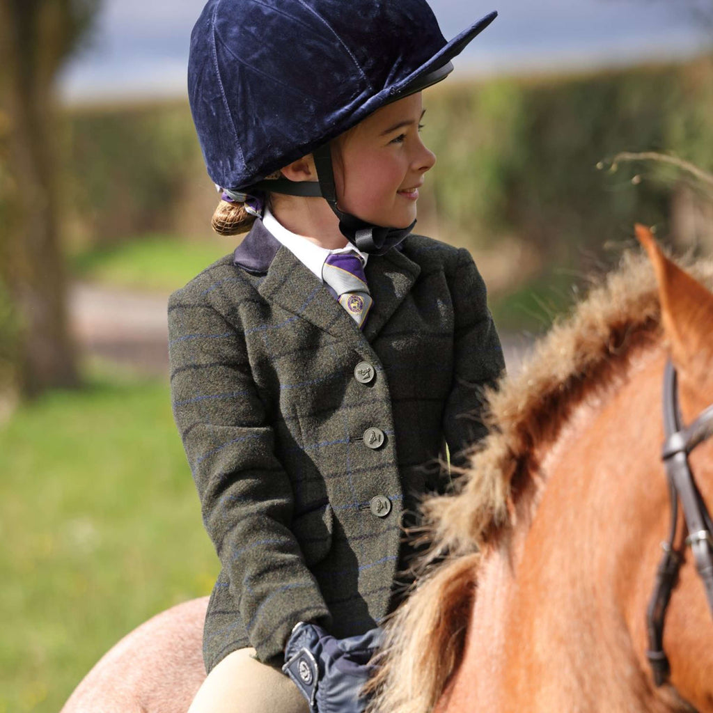 Aubrion by Shires Turnierjacket Saratoga Kinder Dunkel Grün Check