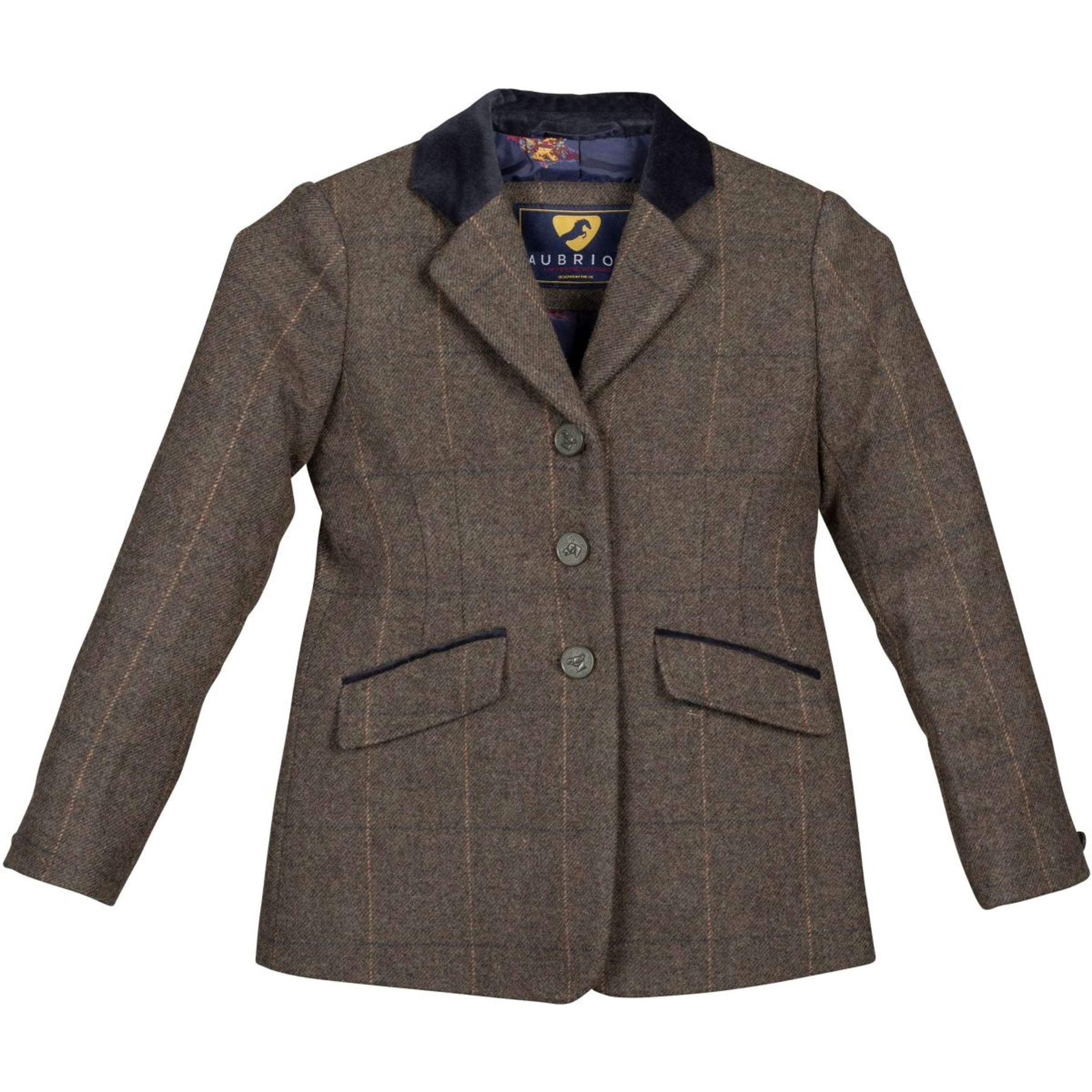Aubrion by Shires Turnierjacket Saratoga Kinder Grün Check Aubrion by Shires Turnierjacket Saratoga Kinder Grün Check
