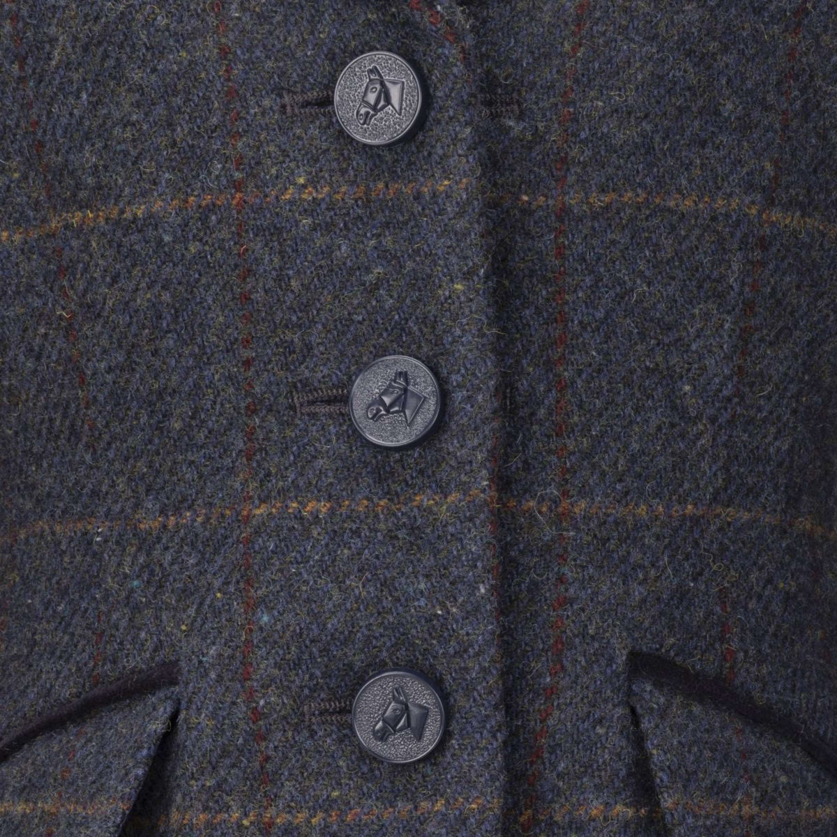 Aubrion by Shires Turnierjacket Saratoga Kinder Juniper Navy Check